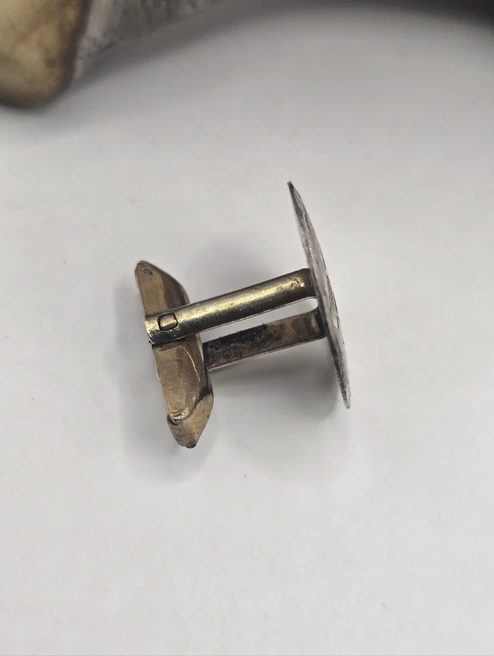Vintage Alpaca Sterling Silver Cufflink Mexico